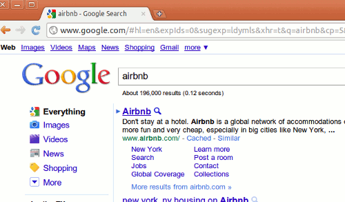 Airbnb with ShortName Title
